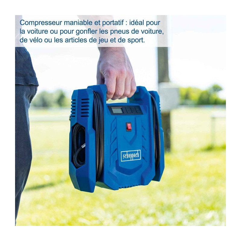 Compresseur portatif SCHEPPACH - AIRFORCE 7 SC - 100 W - 8 bars - 24L/