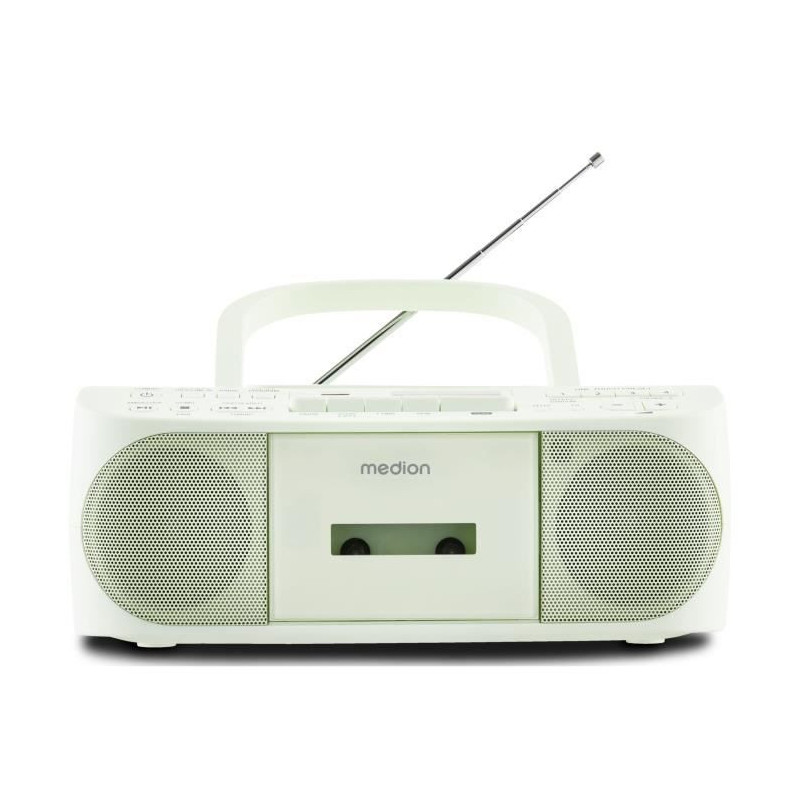 Radio CD K7 - MEDION - FM - 2x3W RMS - Vert