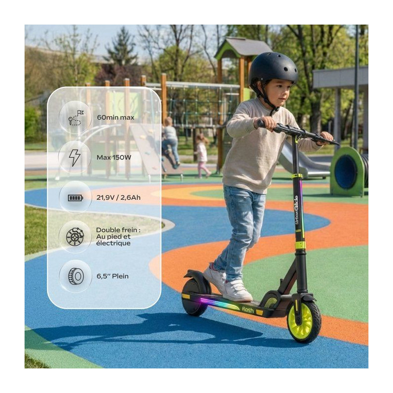 Trottinette électrique - URBANGLIDE - RIDE FLASH - batterie 21,8V - p