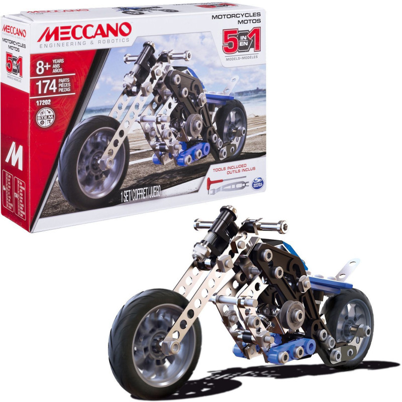 Moto - BANDAI - Meccano - APM20103 - 5 Modèles