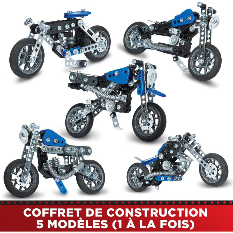 Moto - BANDAI - Meccano - APM20103 - 5 Modèles