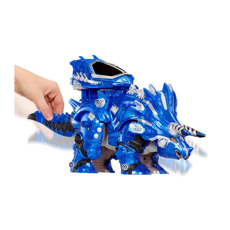 ARMOSAURS-552291-EUC-Armosaurs Armor-Up Dinosaur- Triceratops - Cobalt