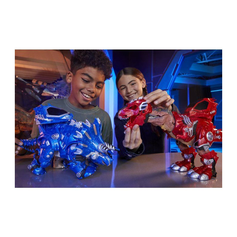ARMOSAURS-552291-EUC-Armosaurs Armor-Up Dinosaur- Triceratops - Cobalt