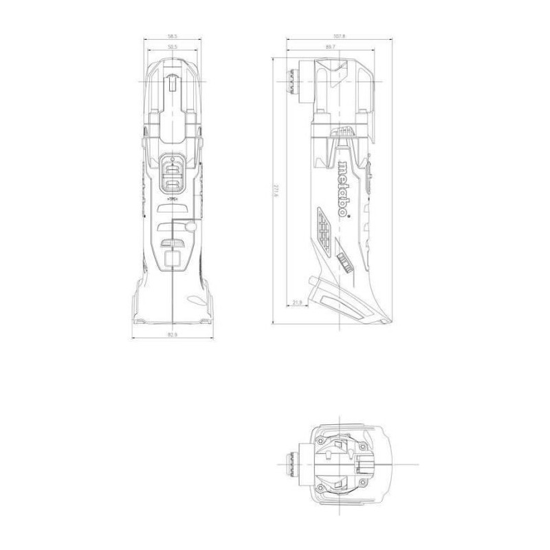 Outil multifonctions sans fil - METABO - MT 18 LTX - 18 V - MetaBOX 14