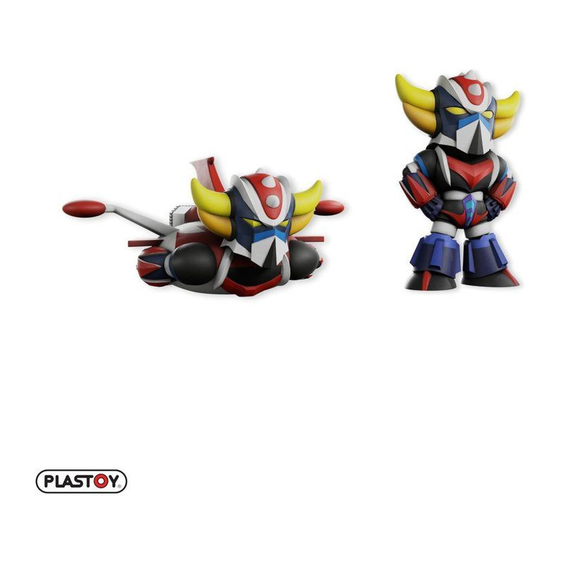 Duo figurines - PLASTOY - Goldorak Spacer et Goldorak - PVC - 7 cm