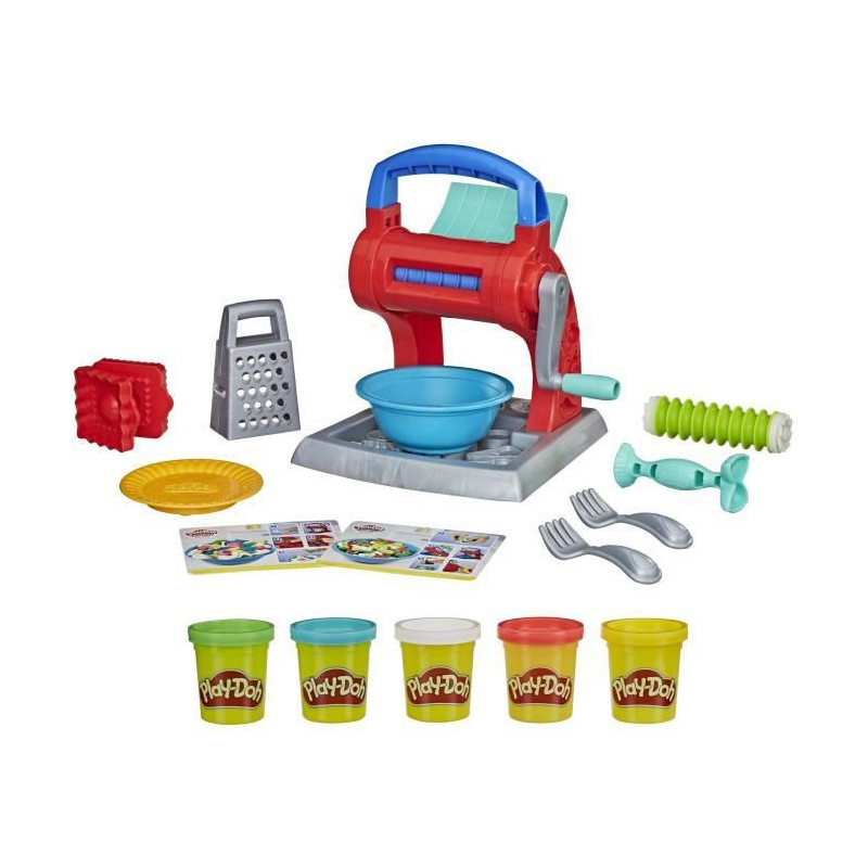 Play-Doh La Fabrique a pâtes, 5 couleurs de pâte Play-Doh atoxique,