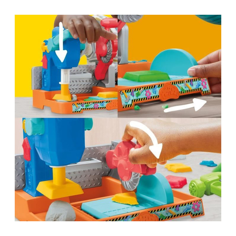 Play-Doh Mon petit bricoleur, coffret avec pâte à modeler, loisirs c