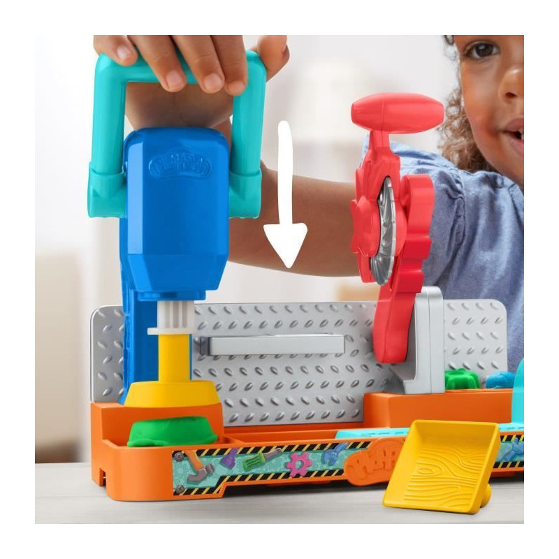 Play-Doh Mon petit bricoleur, coffret avec pâte à modeler, loisirs c