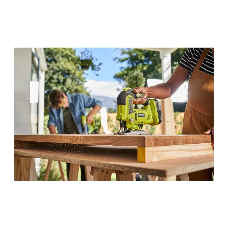 RYOBI Pack 4 outils ONE+ 18V perceuse à percussion + meuleuse + scie