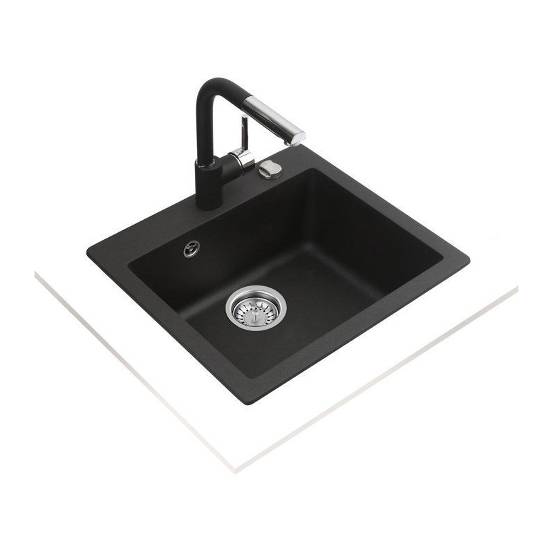 Évier - TequartZ - Noir - Encastrable - TEKA - Clivo