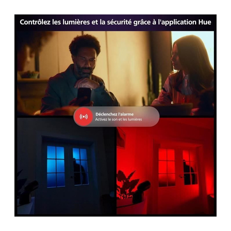 Projecteur avec caméra de sécurité intelligente extérieure - Phili