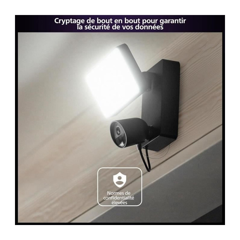 Projecteur avec caméra de sécurité intelligente extérieure - Phili