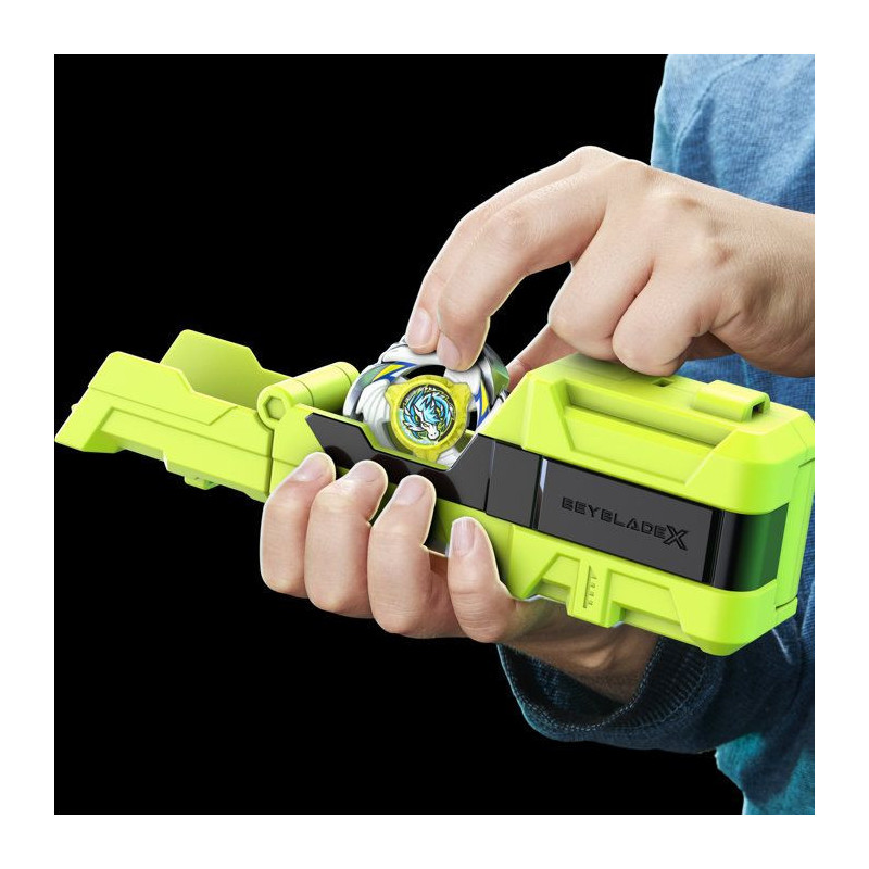 Beyblade X, Lanceur porte-toupie avec toupie Takara Tomy a rotation dr