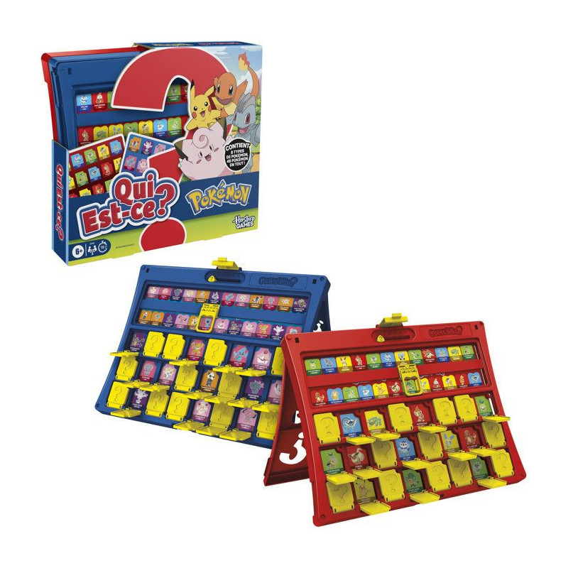 Qui est-ce ? édition Pokémon, 48 Pokémon, jeu de plateau familial