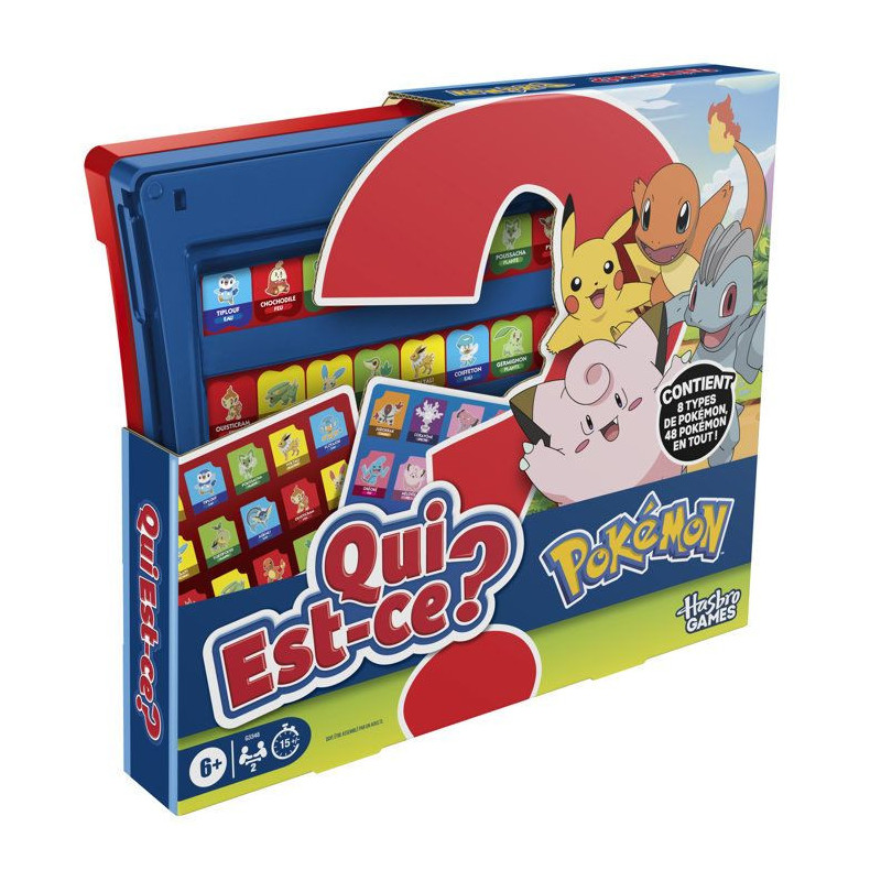 Qui est-ce ? édition Pokémon, 48 Pokémon, jeu de plateau familial