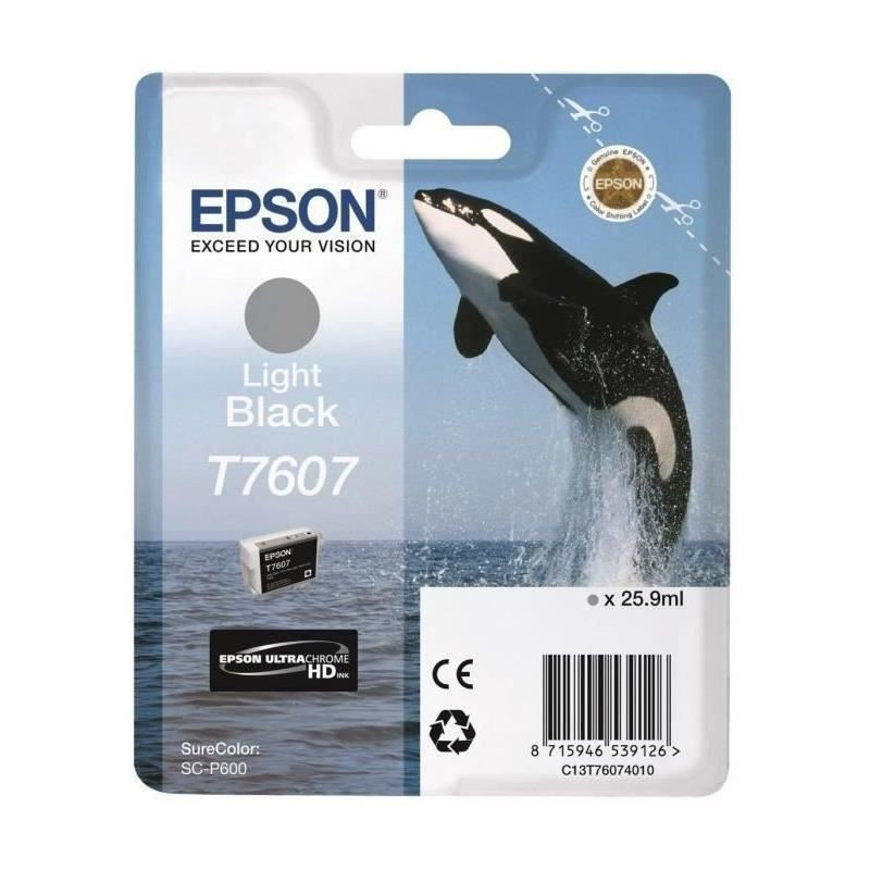 EPSON Cartouche d'encre T7607 Noir clair - Orque (C13T76074010)