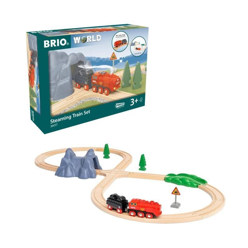 Circuit Locomotive à piles à vapeur - BRIO World - 36017 - Circuit e