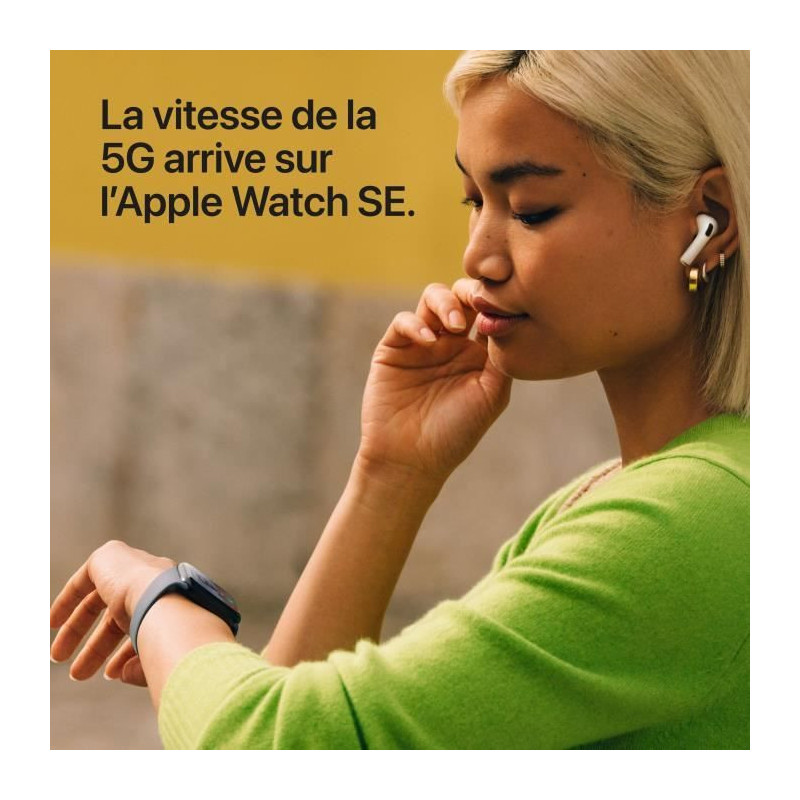 Apple Watch SE 3 GPS + Cellular - 44mm - Boîtier Midnight Aluminium