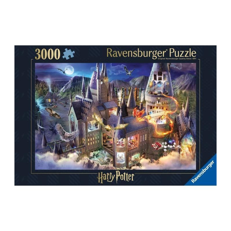 Puzzle 3000 pièces Vue sur le château de Poudlard / Harry Potter, d