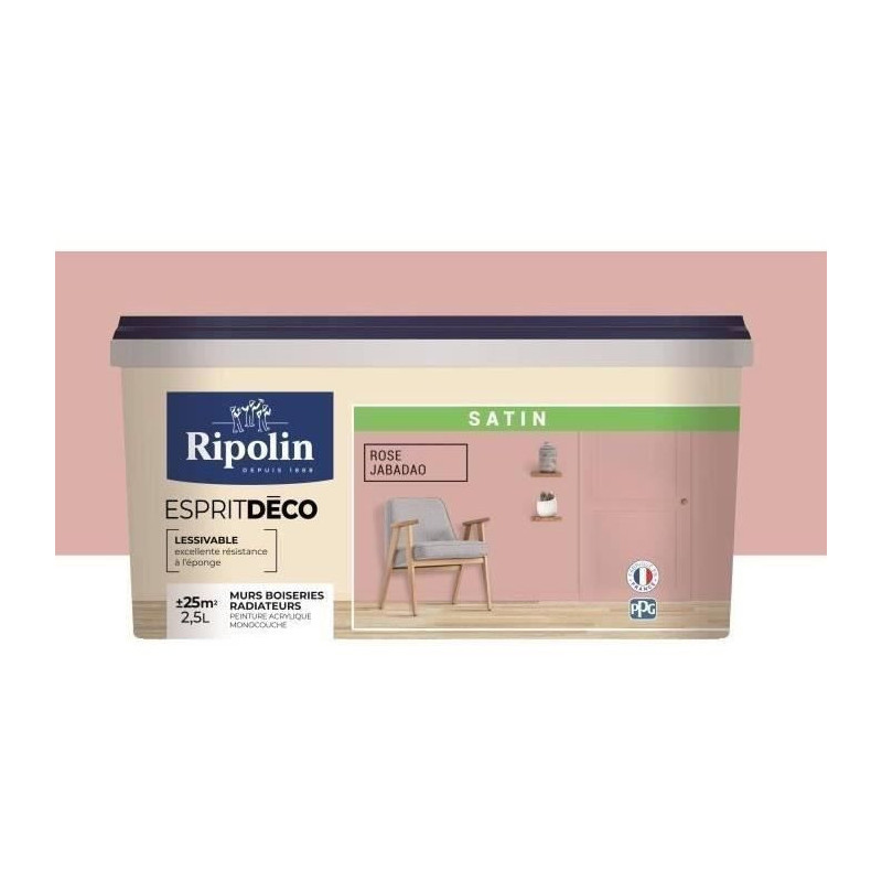 RIPOLIN Ultra Covering Satin Color Paint for Kitchen, Bedroom, Living