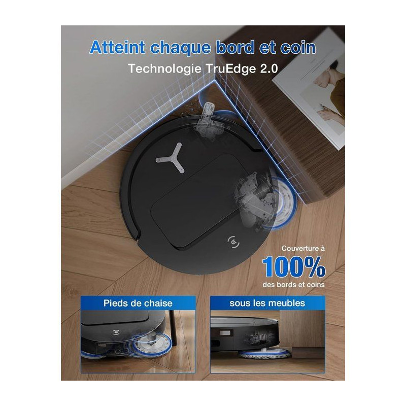 ECOVACS T50 Omni GEN2 - Robot Aspirateur Laveur - 21000Pa - ZeroTangle