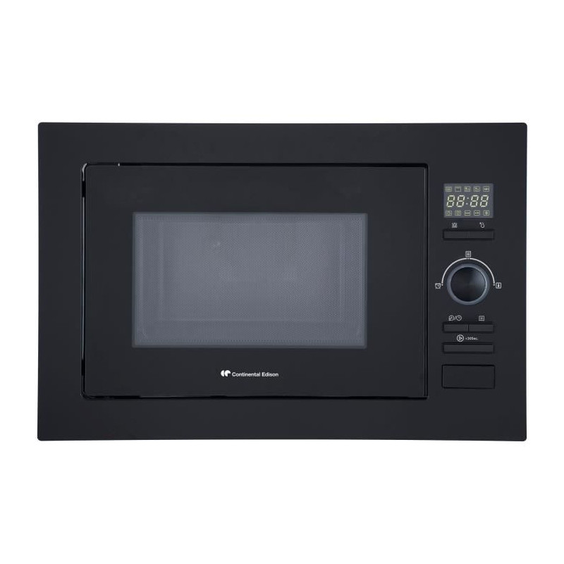 Micro-ondes grill encastrable CONTINENTAL EDISON CEMO25GEB2 Noir L59,5