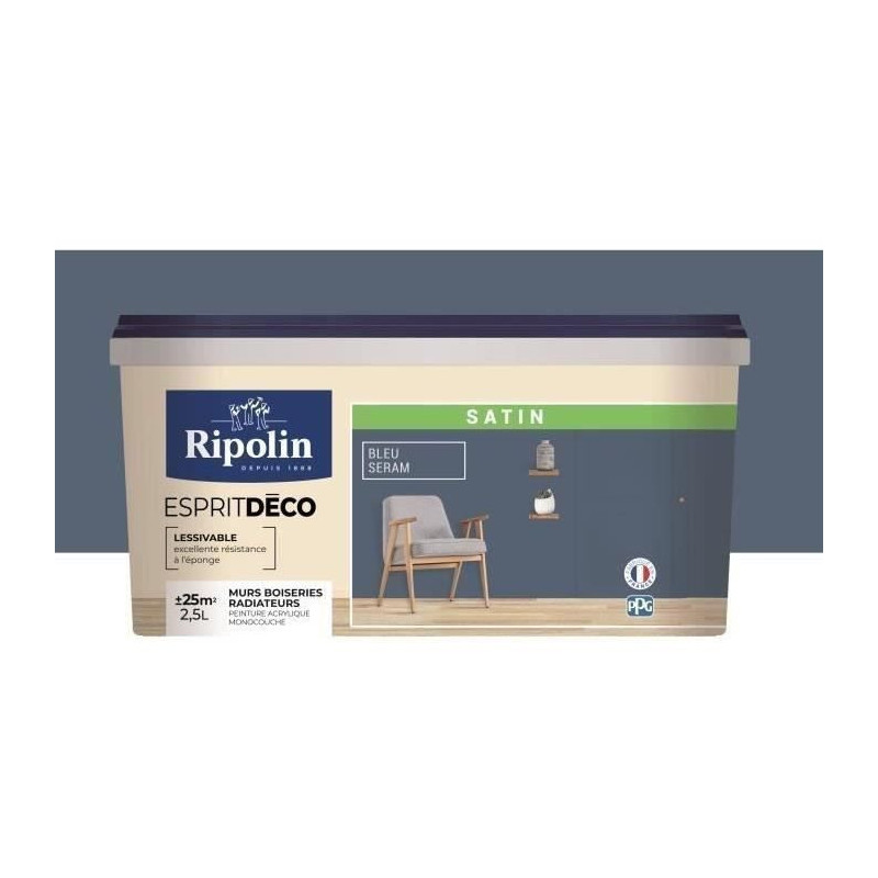 RIPOLIN Ultra Covering Satin Color Paint for Kitchen, Bedroom, Living