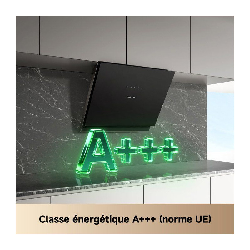 Hotte inclinée de cuisine - DREAME - Z6000 (type HZ60) - 60 cm - noir