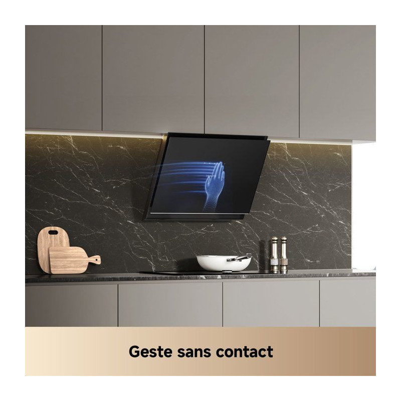 Hotte inclinée de cuisine - DREAME - Z6000 (type HZ60) - 60 cm - noir