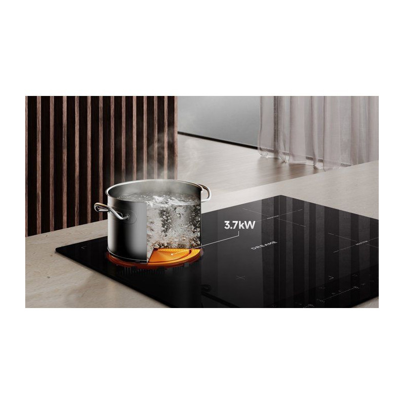 Plaque induction 4 feux - DREAME - EZ60 - 60 cm - 4 zones - zone modul