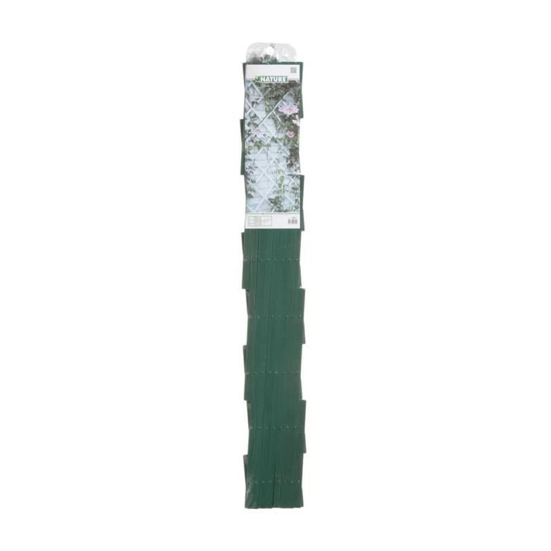 Treillis extensible plastique vert - NATURE - 100x200cm - Profil 23x7