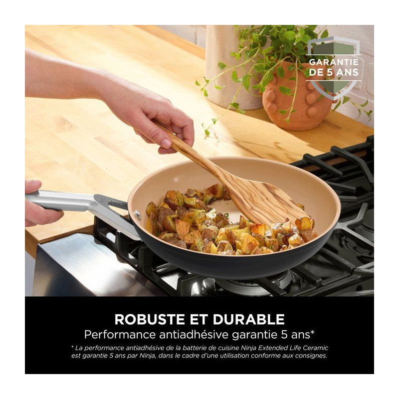 Wok en céramique - Ninja - ExtendedLife CW90928EUI - 28 cm sans couve
