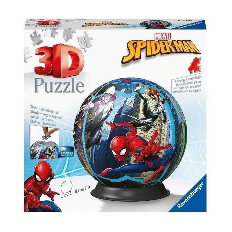 Puzzle 3D Ball 72 p - Spider-man - Ravensburger - Pour Enfant de 6 ans