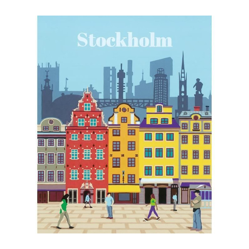 CreArt Stockholm 24x30 cm - Peinture par numéros – Dès 12 ans –
