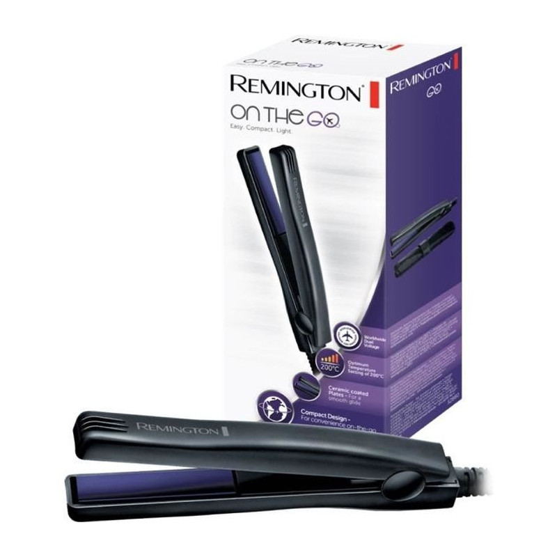 Remington S2880 Fer à Lisser Mini Lisseur de Voyage Advanced Ceramic