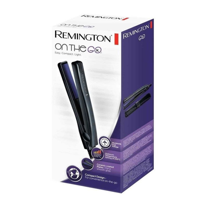 Remington S2880 Fer à Lisser Mini Lisseur de Voyage Advanced Ceramic