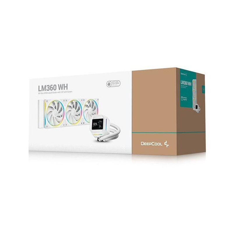 DEEPCOOL - R-LM360-WHDMMC-1 - Watercooling - 360mm AIO - Ecran IPS 2,4