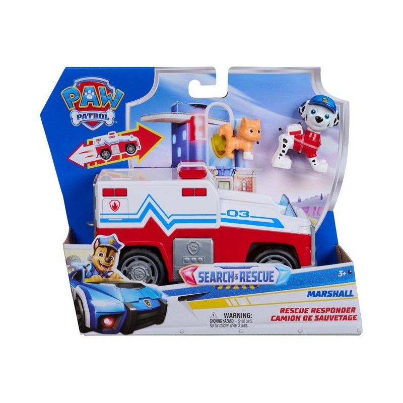 Véhicule et figurine - Marcus - Search & Rescue - La Pat'Patrouille