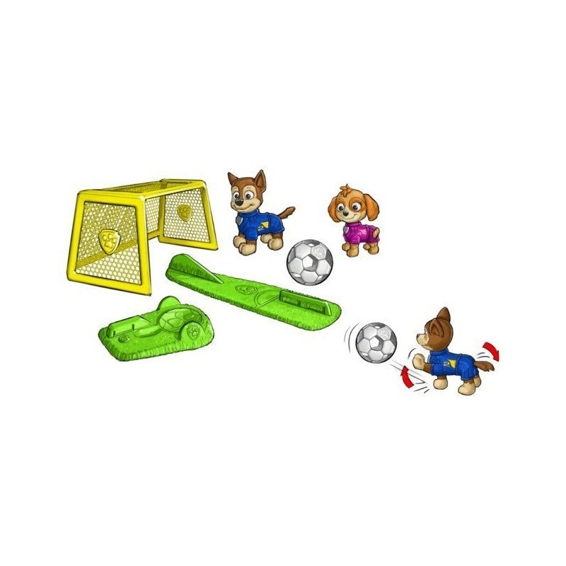 Pack de 2 figurines + accessoires - Football - La Pat'Patrouille
