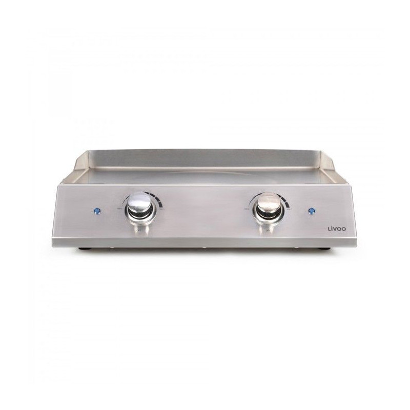 Plancha électrique inox 2 thermostats - LIVOO - DOC302 - 2800W - Plaq