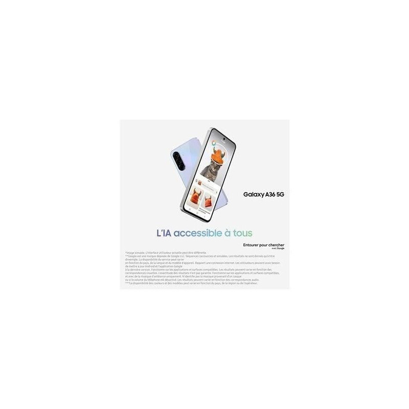 SAMSUNG Galaxy A36 5G Smartphone 128 Go Noir