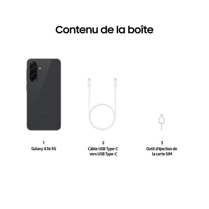 SAMSUNG Galaxy A36 5G Smartphone 128 Go Noir