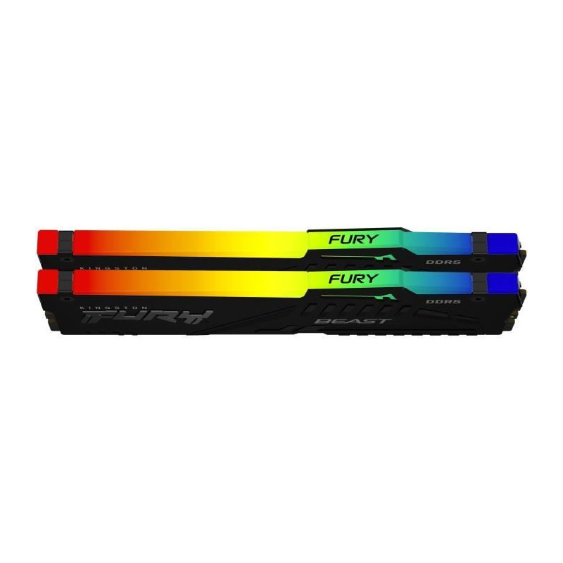 Mémoire DDR5 - KINGSTON - FURY Beast RGB EXPO - 32 Go (2 x 16 Go) - 5
