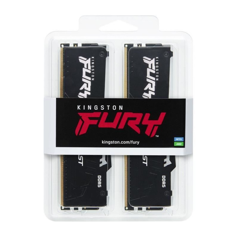 Mémoire DDR5 - KINGSTON - FURY Beast RGB EXPO - 32 Go (2 x 16 Go) - 5