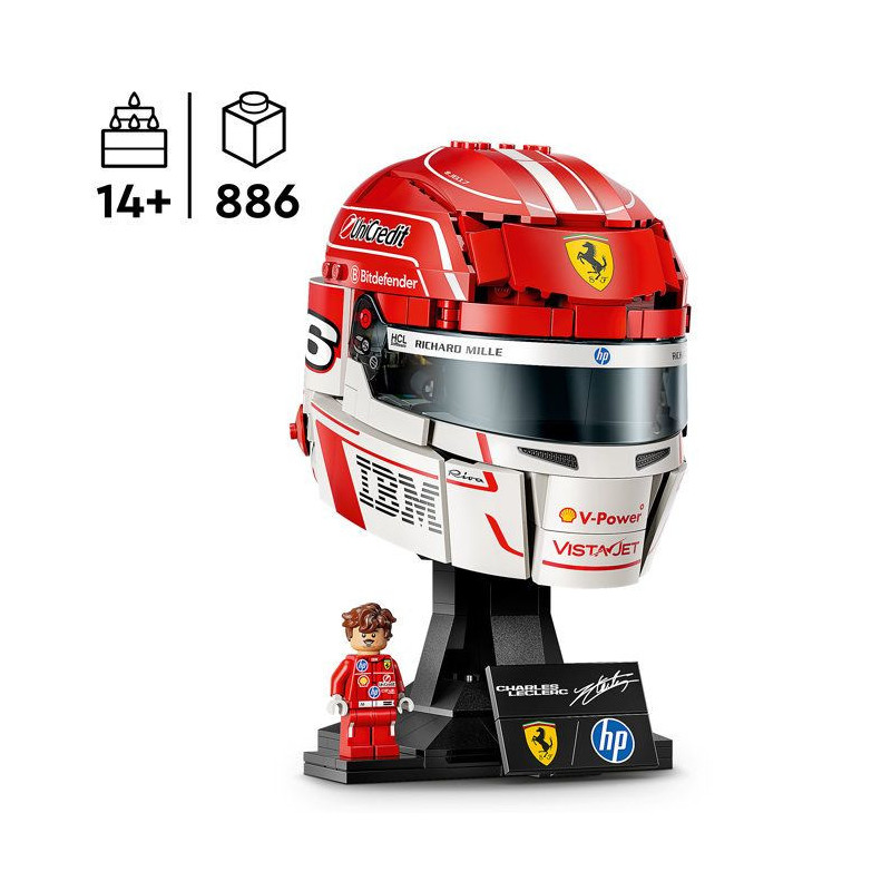LEGO Editions 43014 Scuderia Ferrari HP Casque de Charles Leclerc - Ma
