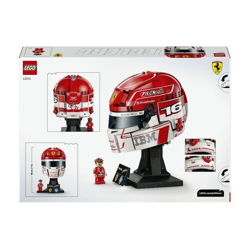 LEGO Editions 43014 Scuderia Ferrari HP Casque de Charles Leclerc - Ma