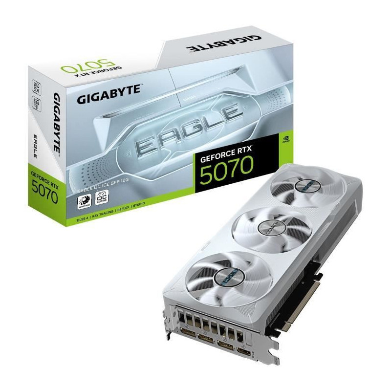 Carte graphique - GIGABYTE - GeForce RTX 5070 EAGLE OC ICE SFF 12G - G