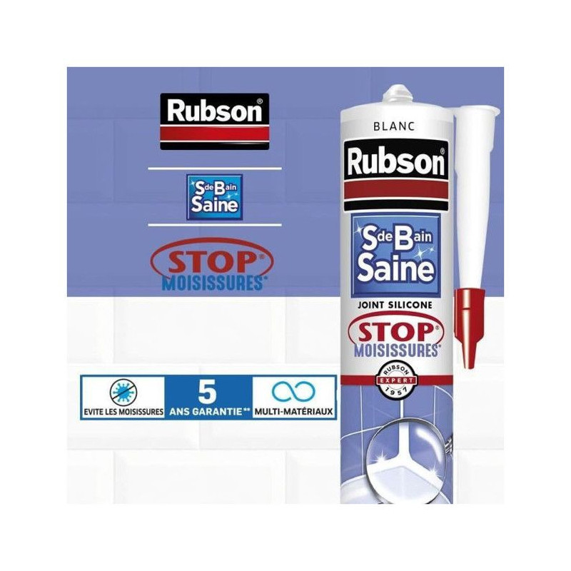 Sanitary Sealant - RUBSON - 2690812 - Healthy Bathroom - Stop Mold - W