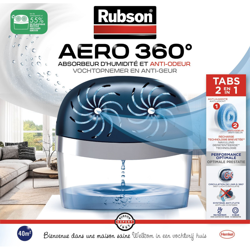 AERO moisture absorber 360 ° 40m² - RUBSON