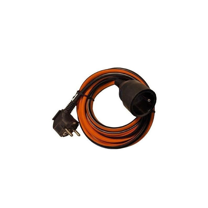 Prolongateur Dual color - CHACON - Noir / Orange - H05VV-F 3G1,5 - 10